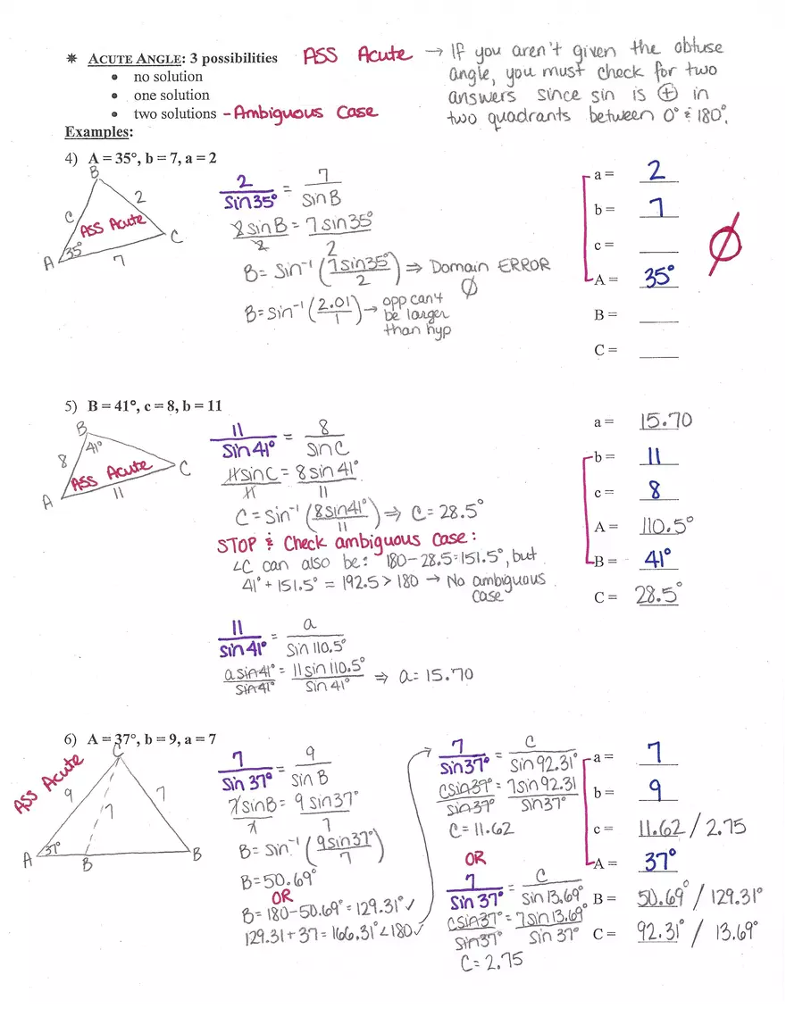 6.1 Law of Sines - Page 3