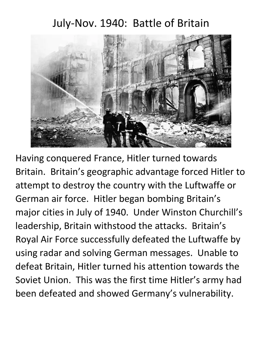 WWII Timeline Informatino - Page 3