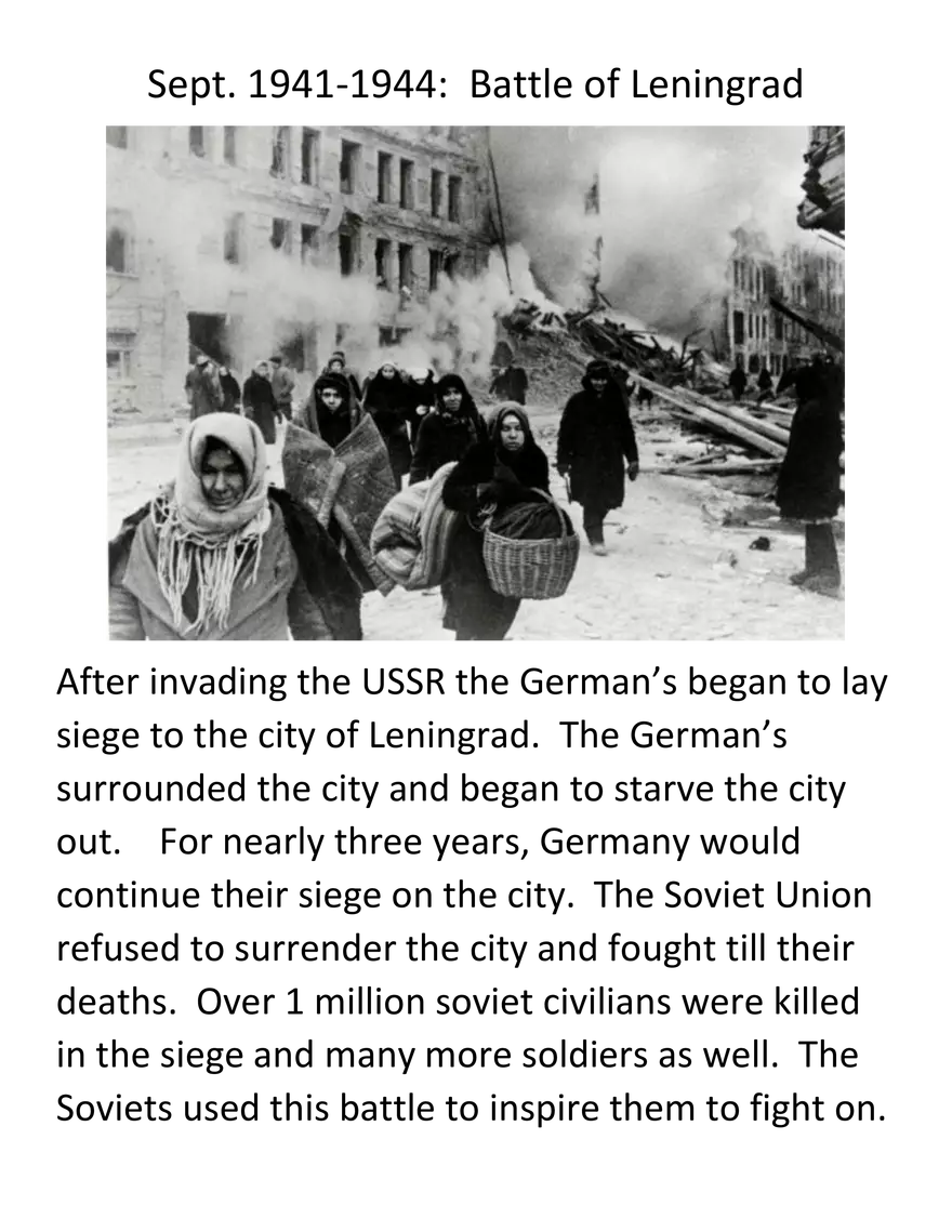 WWII Timeline Informatino - Page 4