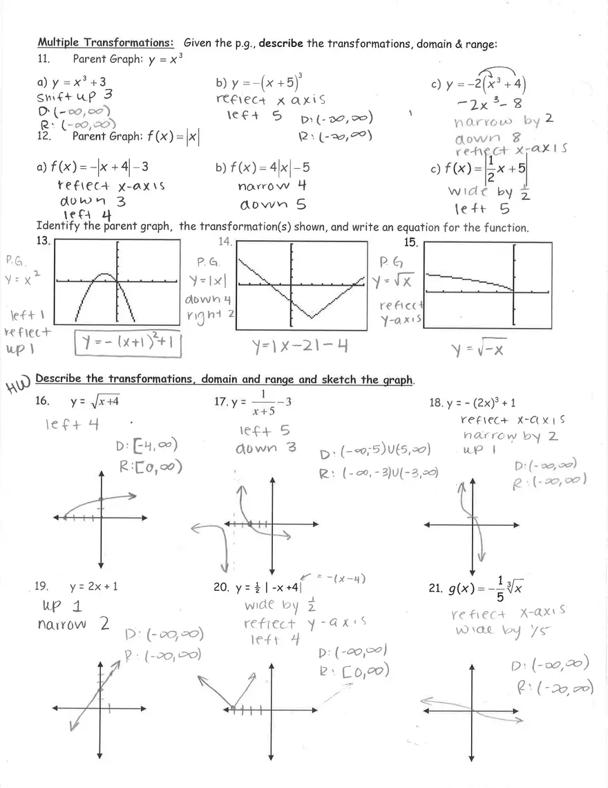 Parent Graph Notes Packet - Page 17