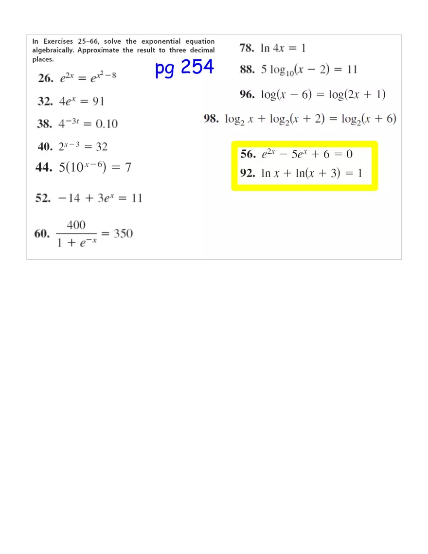 Solving Exponentials Notes - Page 9