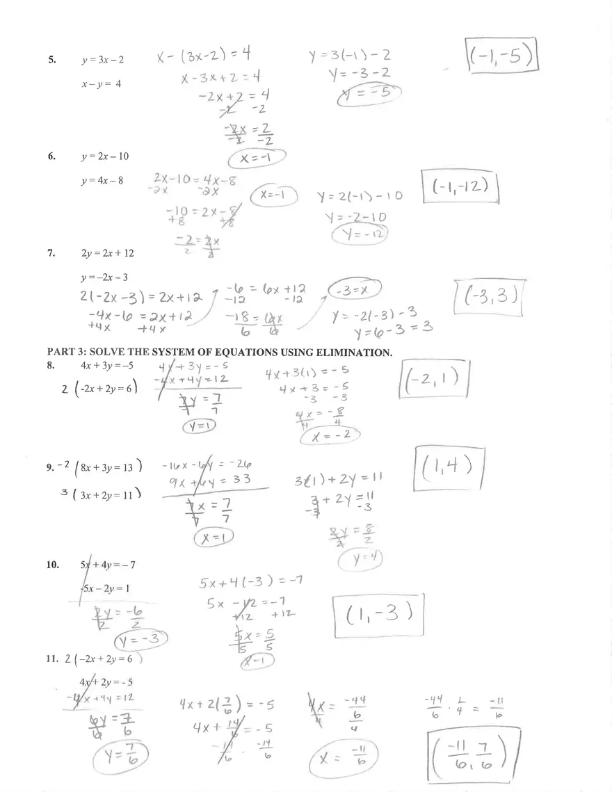 Review All 3 Systems CW and HW Answer Key - Page 2