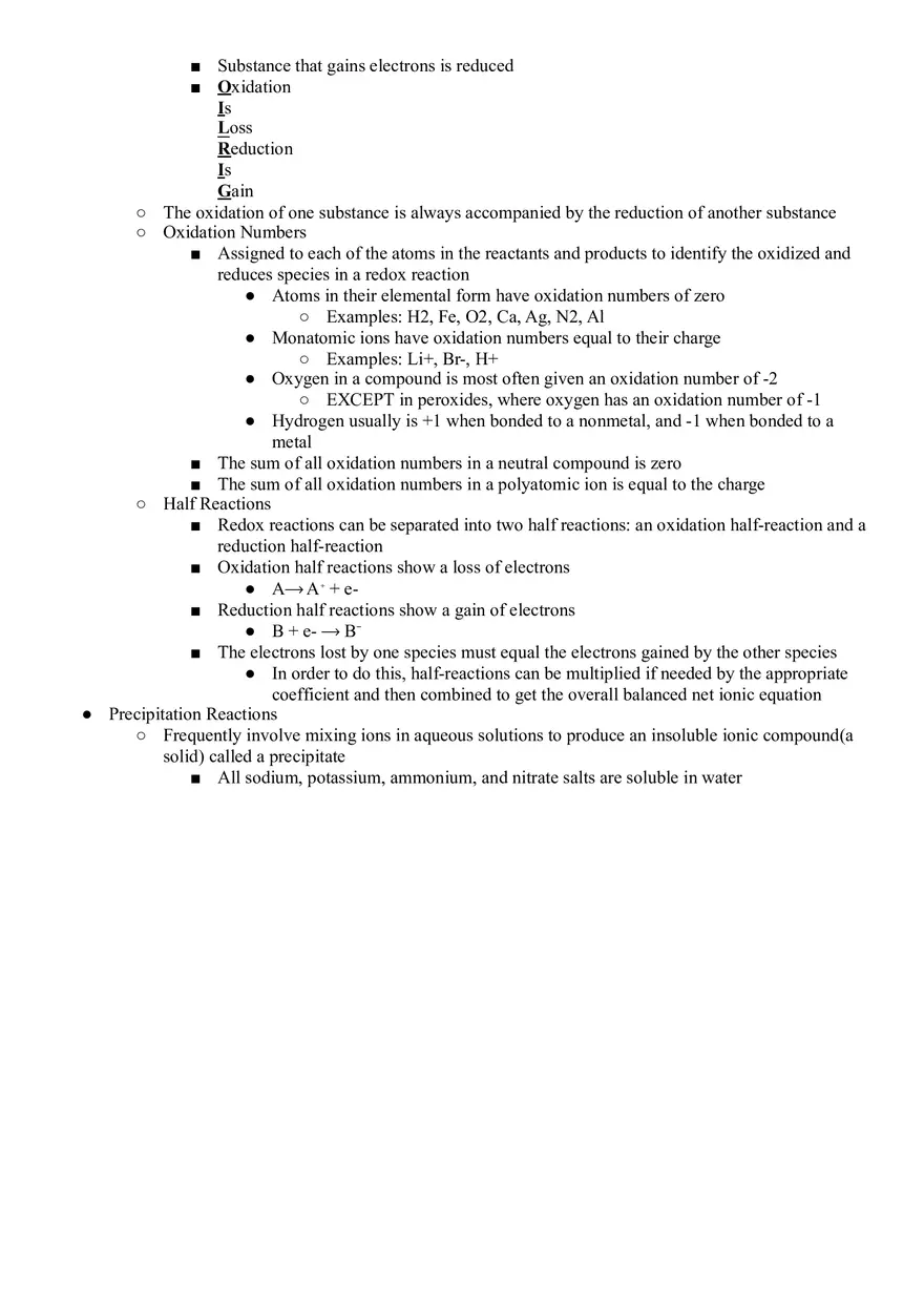 Unit 4 Chemical Reactions - Page 3