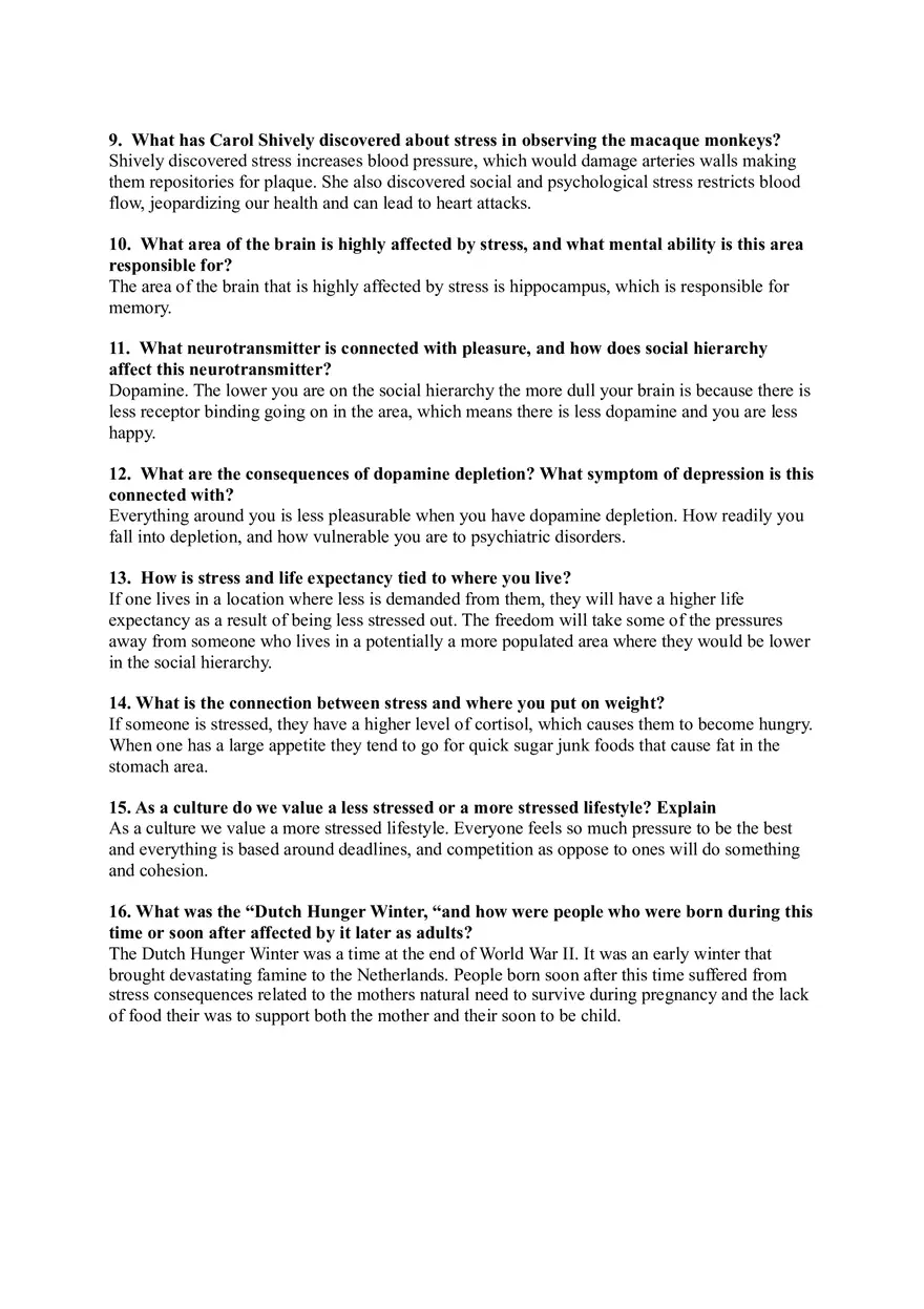 Stress Portrait of a Killer Worksheet - Page 2