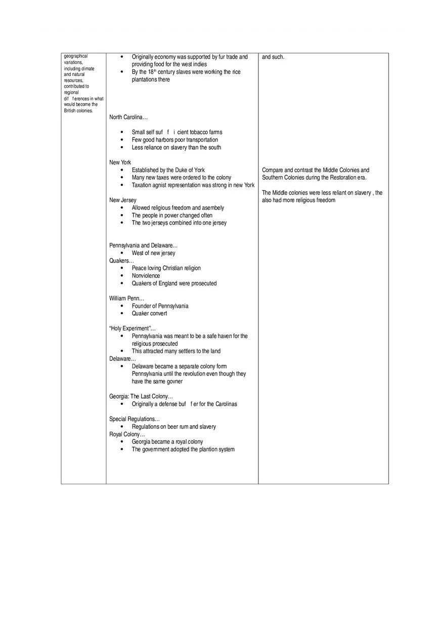 Colonial America - Reading Guide - Page 10