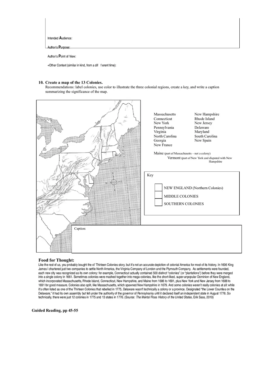 Colonial America - Reading Guide - Page 14