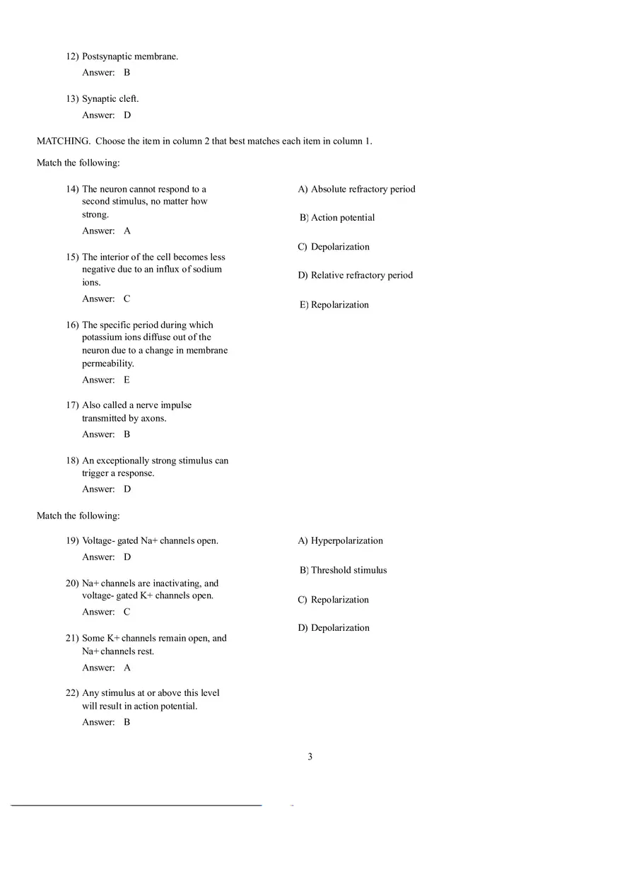 Which Neuron Would Activate to a Muscle - Page 7