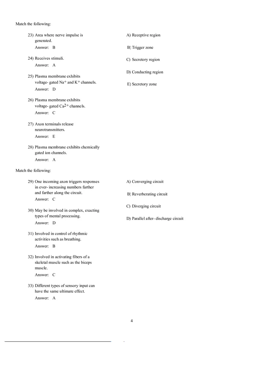 Which Neuron Would Activate to a Muscle - Page 8