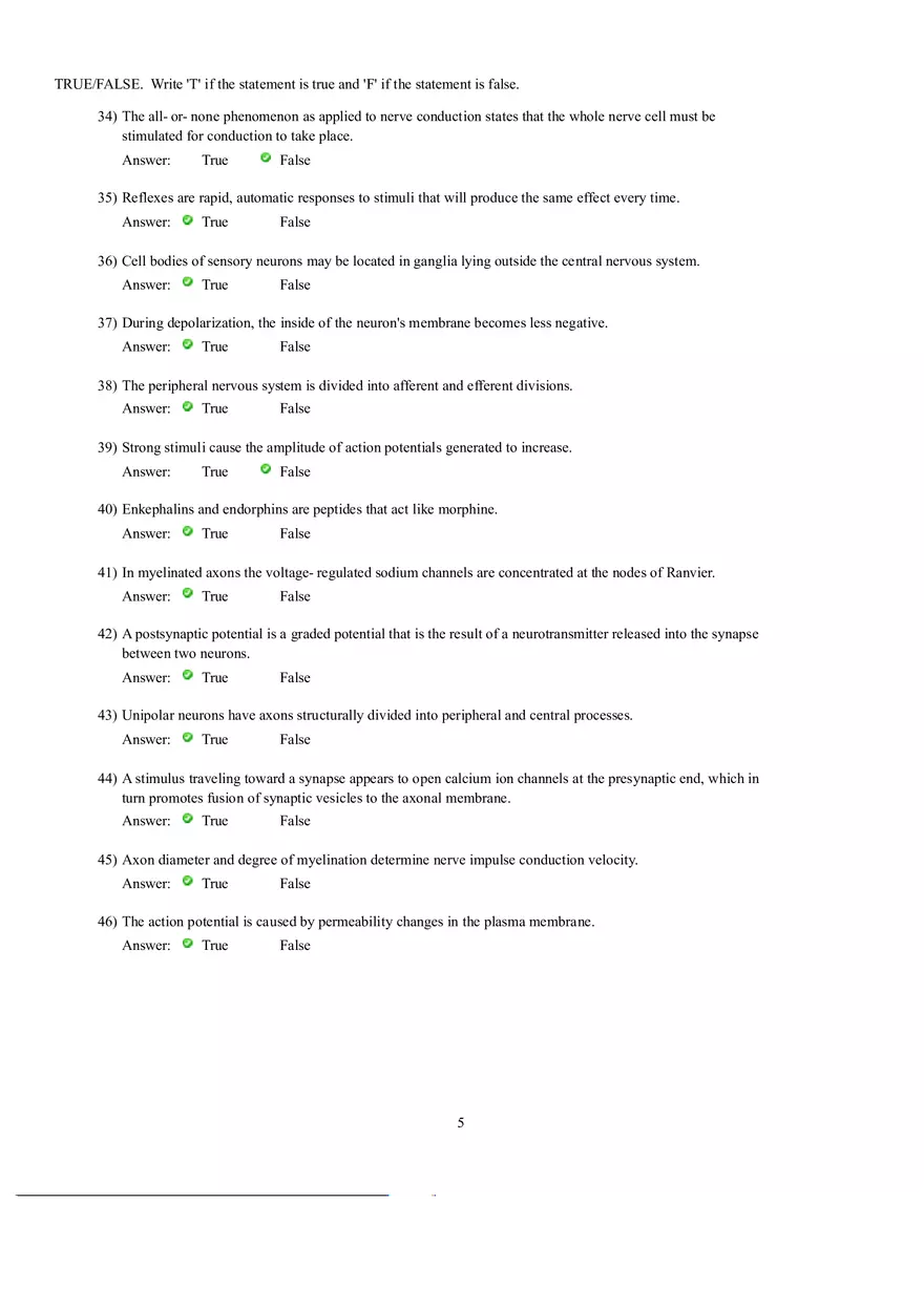 Which Neuron Would Activate to a Muscle - Page 9