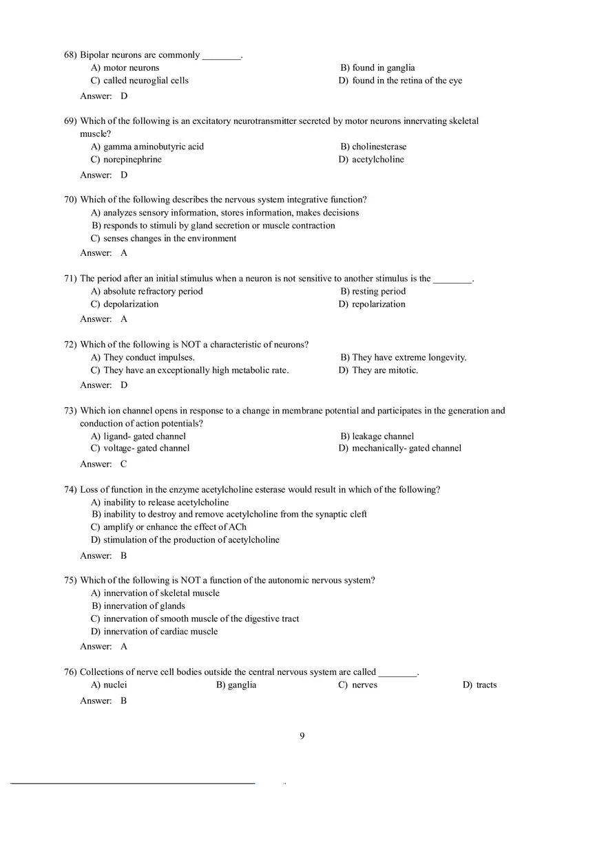 Which Neuron Would Activate to a Muscle - Page 13