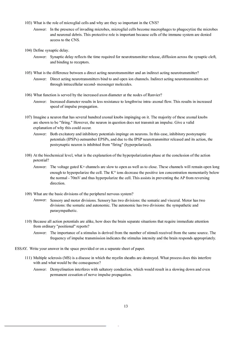 Which Neuron Would Activate to a Muscle - Page 5
