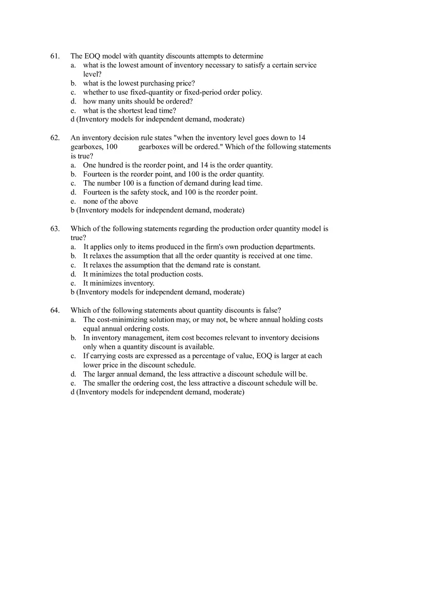 Inventory Management True Or False - Page 9