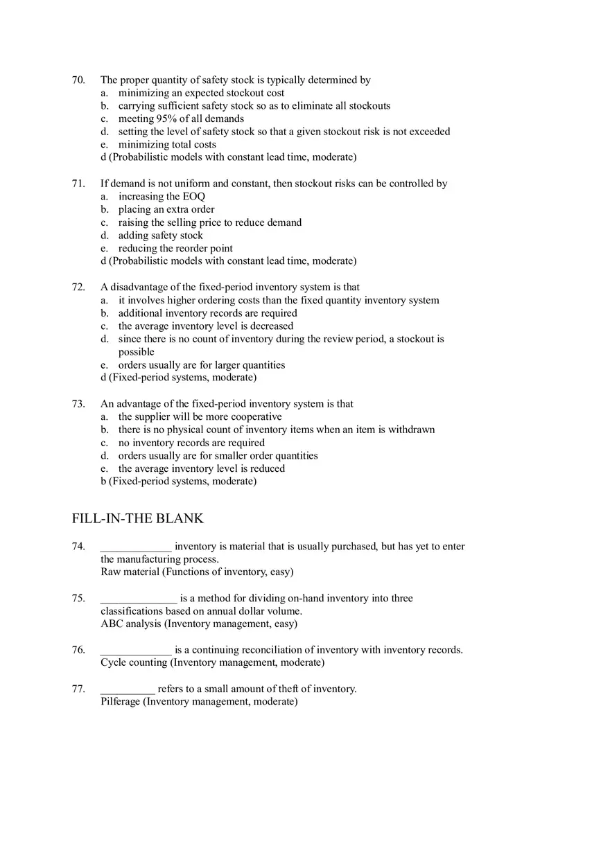 Inventory Management True Or False - Page 11