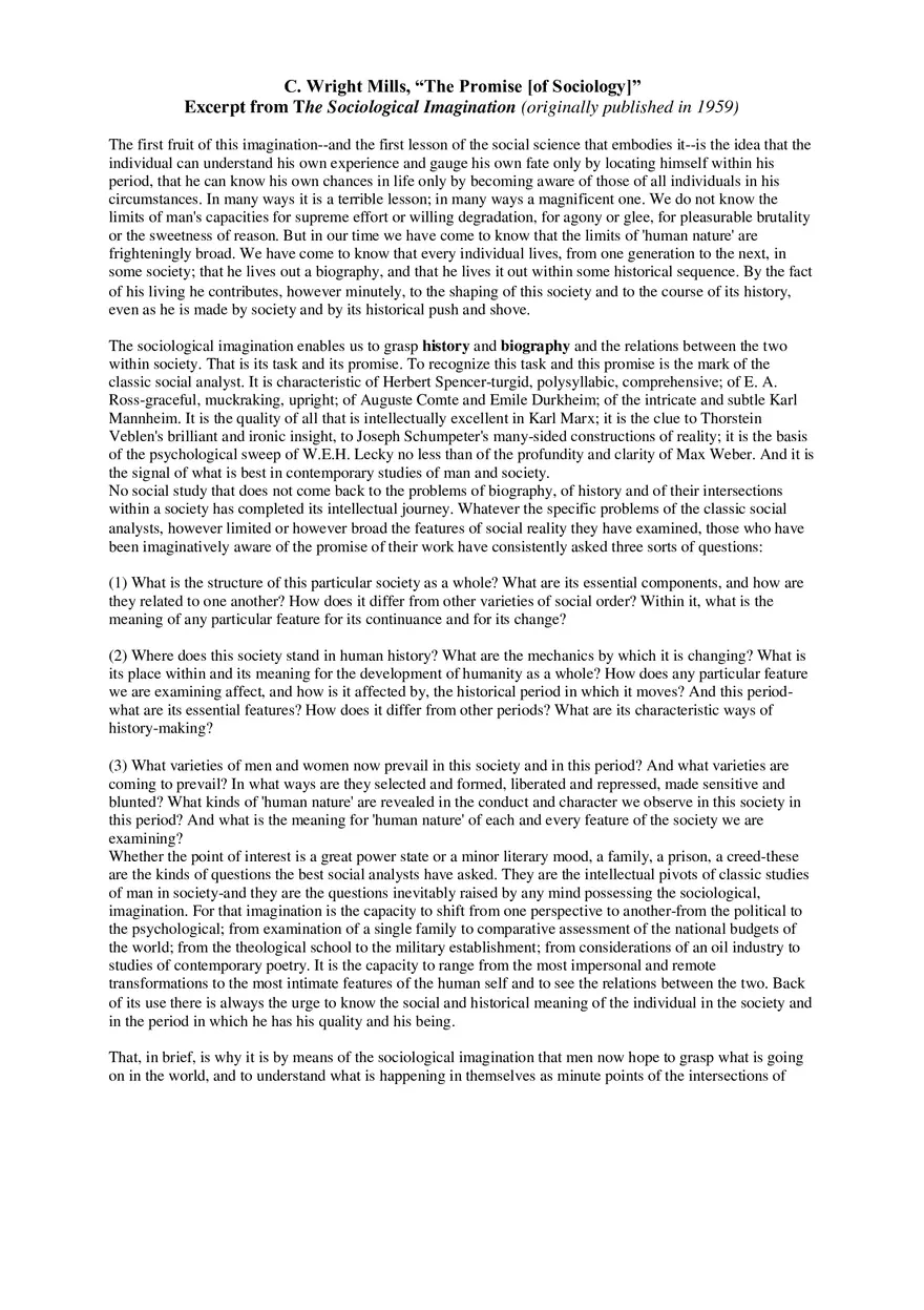 The Promise of Sociology - Page 2