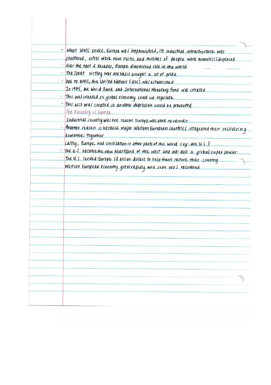 World History Notes - Industry and Empire - Page 9