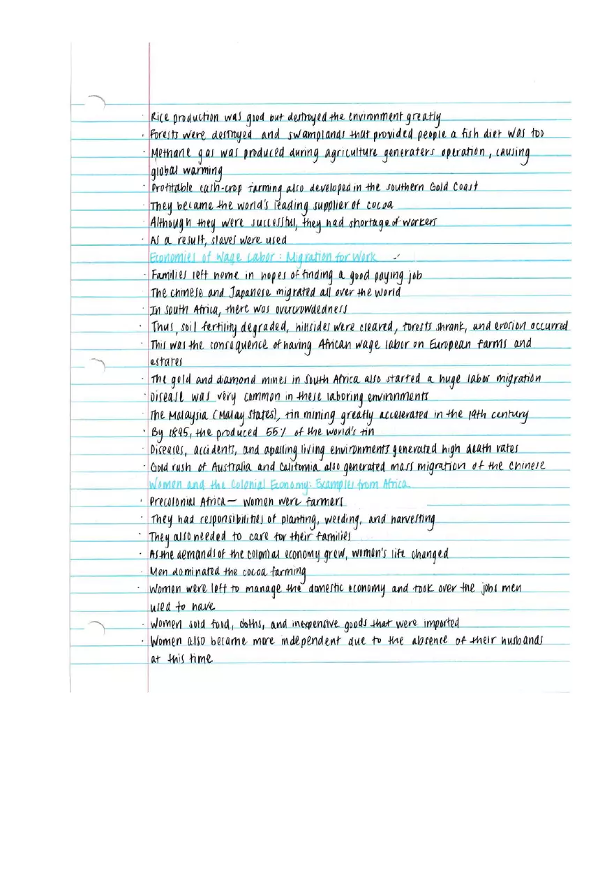 World History Notes - Industry and Empire - Page 10