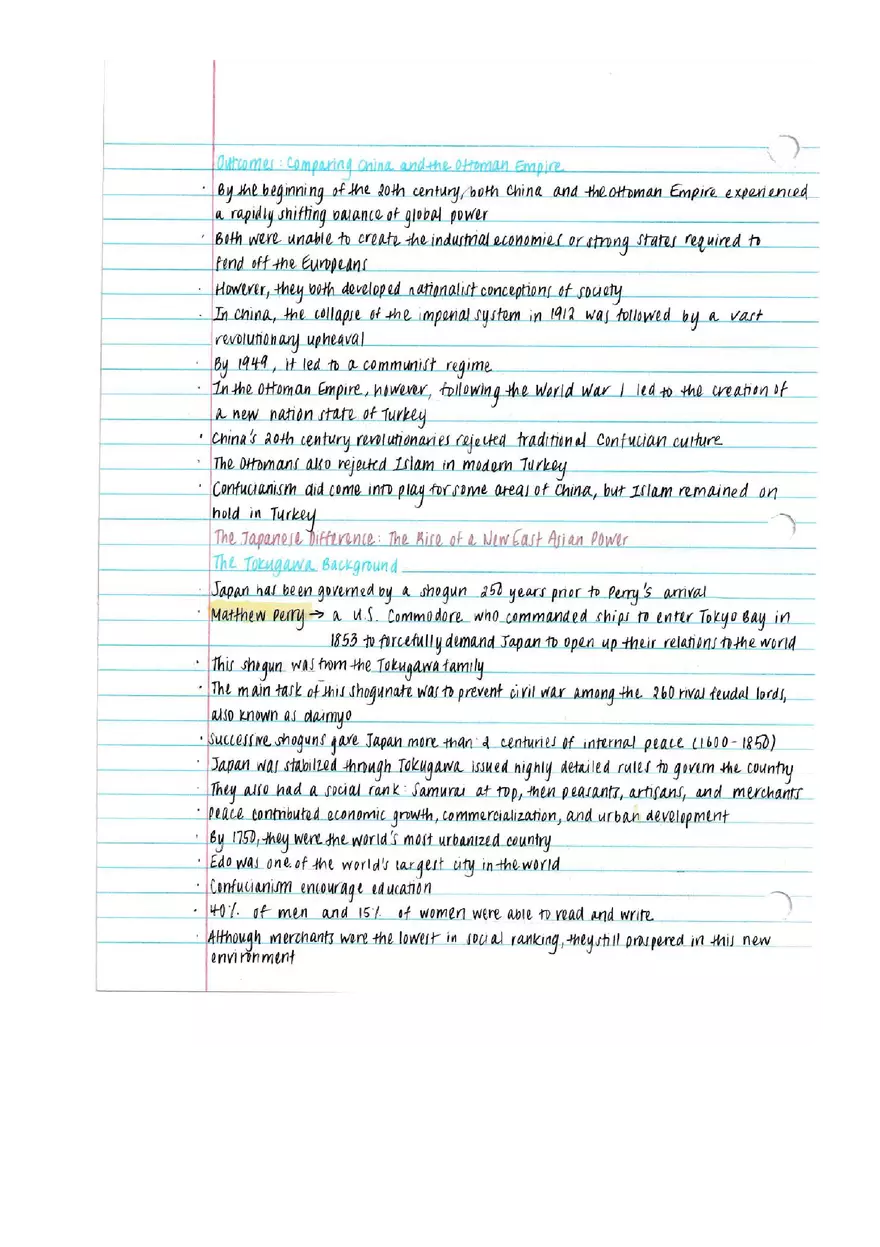 World History Notes - Industry and Empire - Page 16