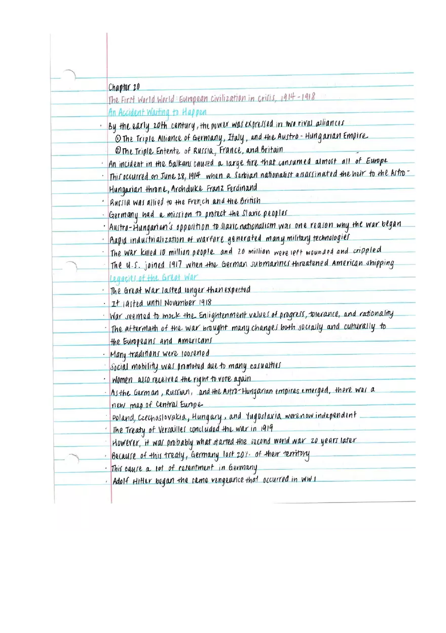 World History Notes - Industry and Empire - Page 4