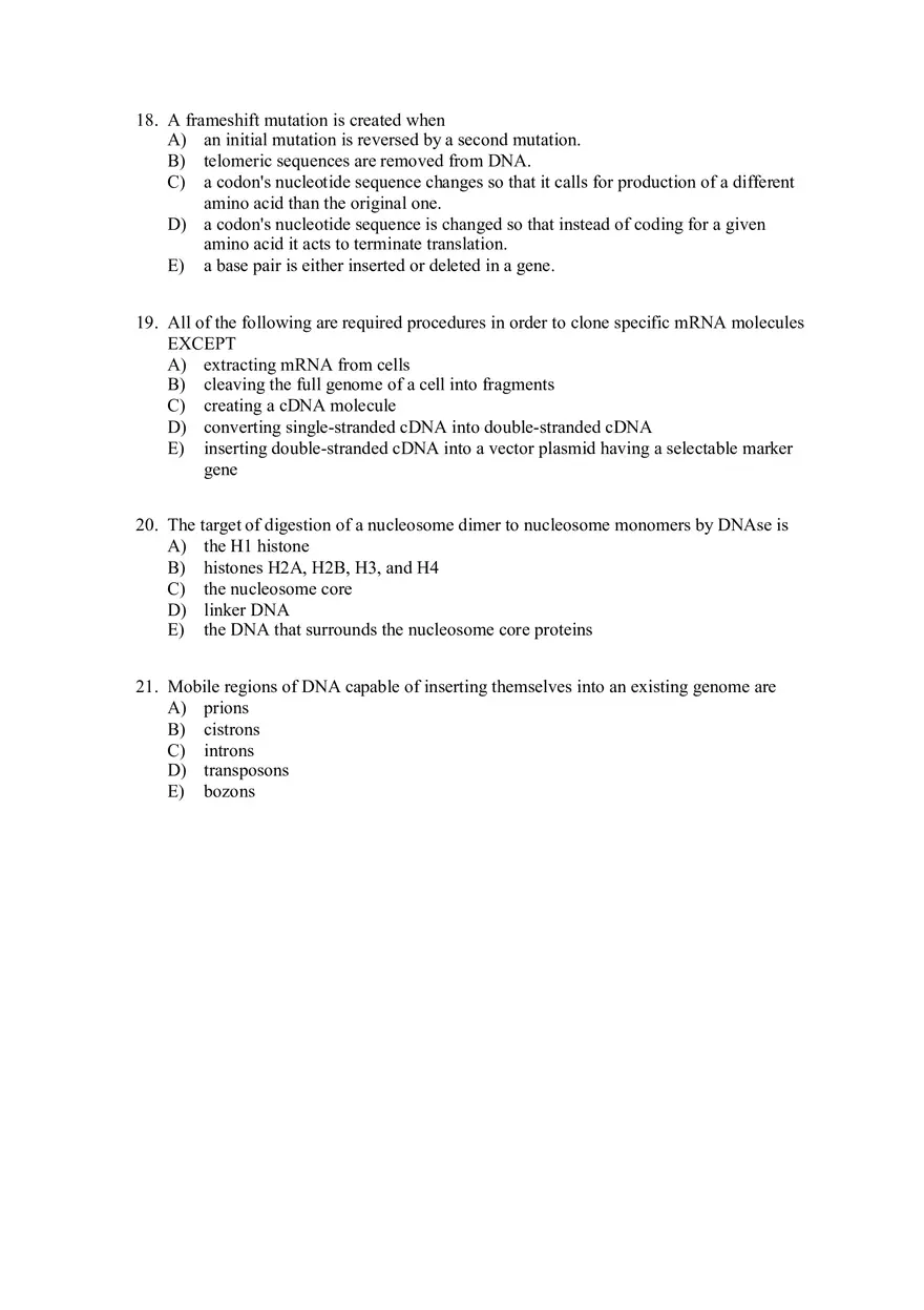 Special Examination Test for MCAT in Biology Pt1 - Page 8