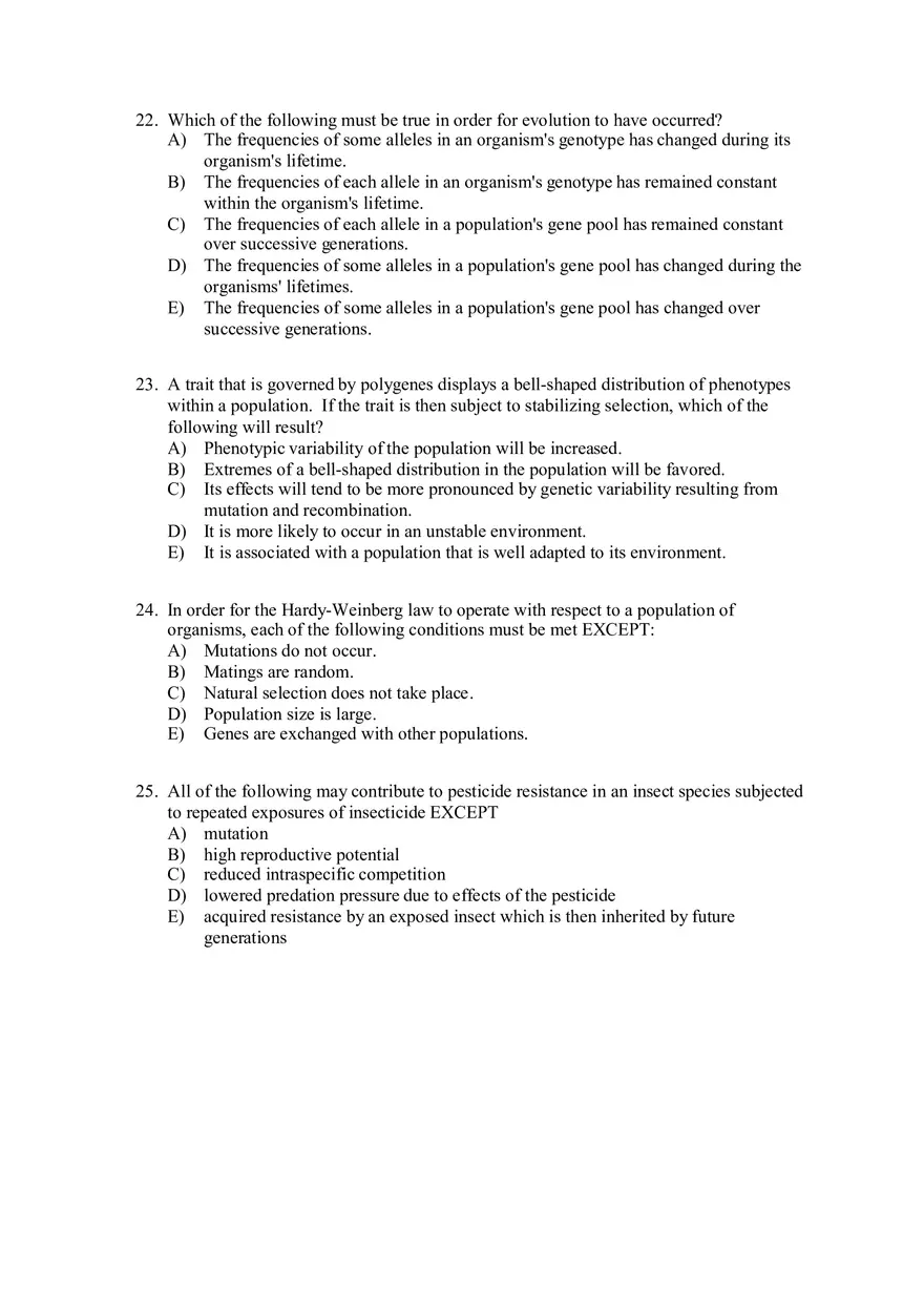 Special Examination Test for MCAT in Biology Pt1 - Page 9