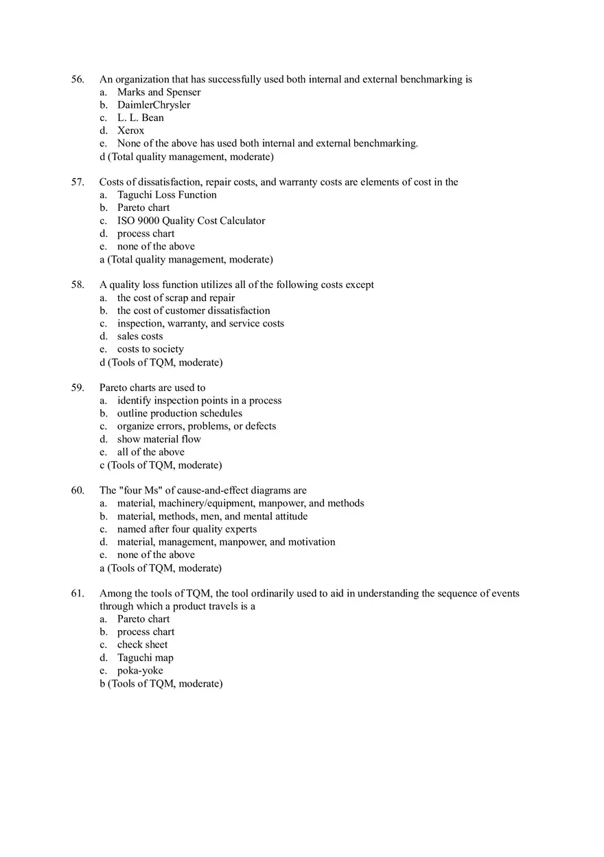 Managing Quality and Short Answers - Page 17