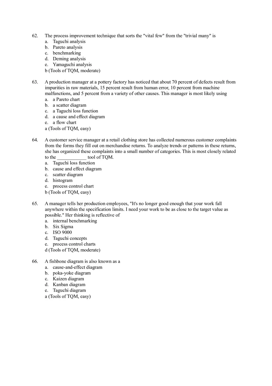 Managing Quality and Short Answers - Page 18