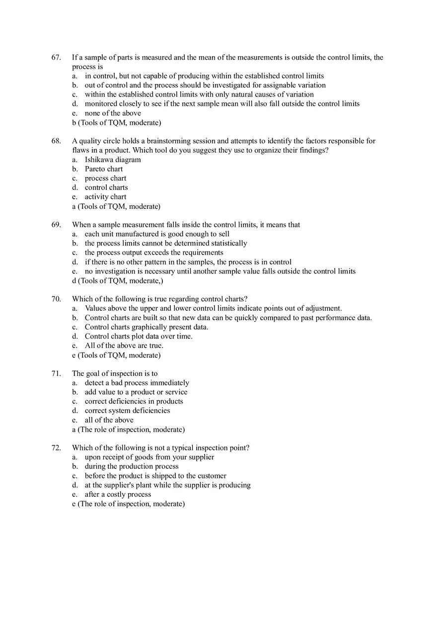Managing Quality and Short Answers - Page 19