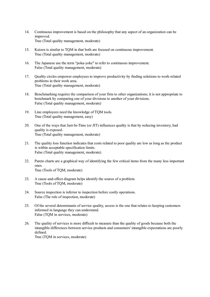 Managing Quality and Short Answers - Page 2
