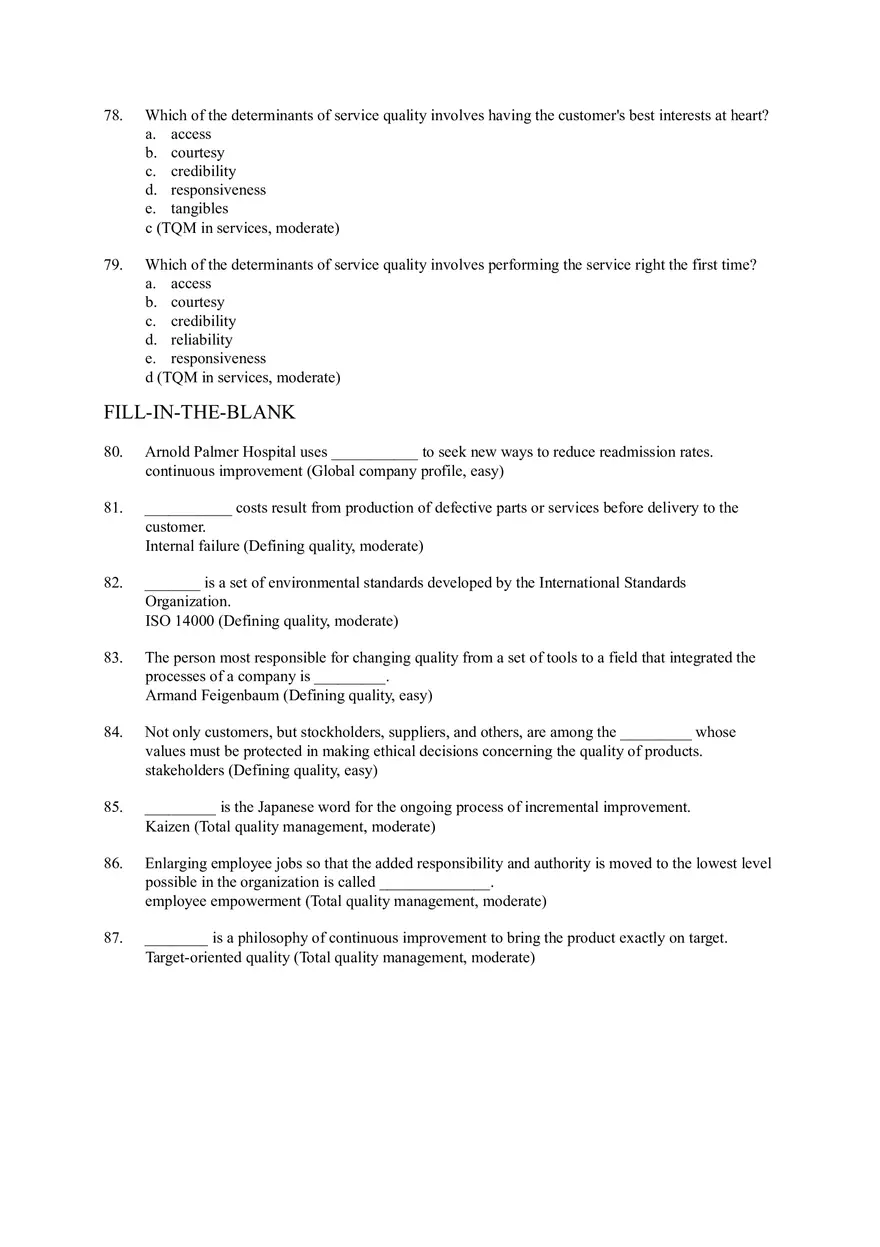 Managing Quality and Short Answers - Page 4