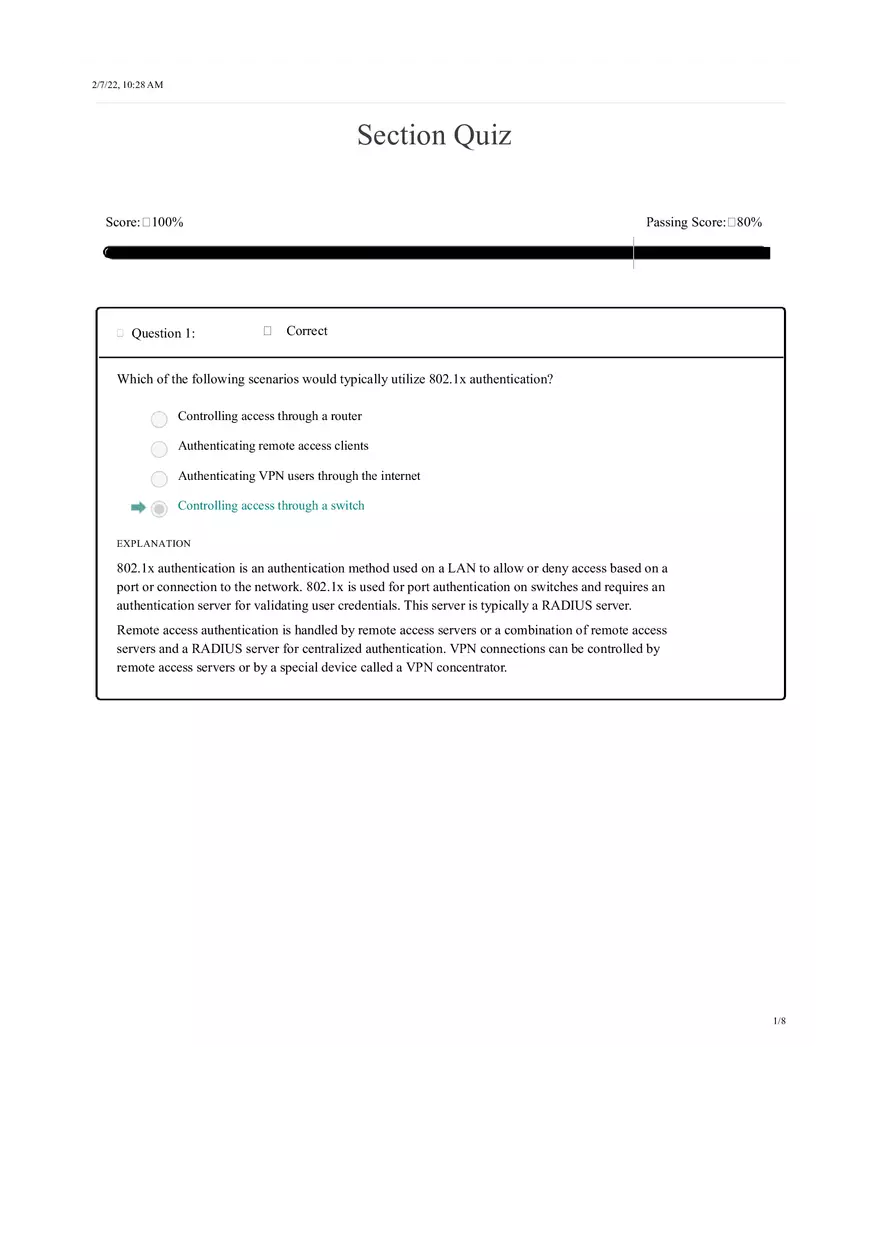 CSC Section Quiz - Page 1