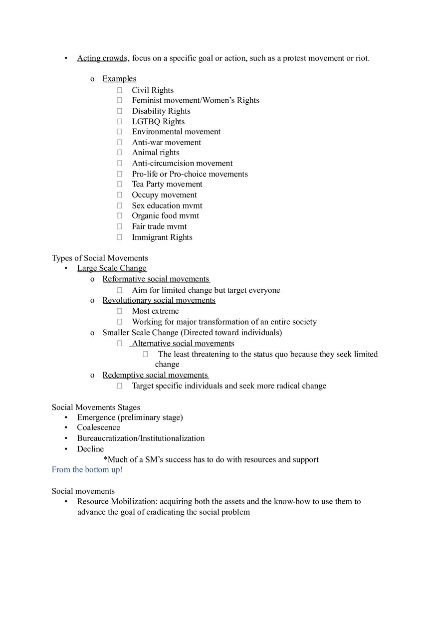 Social Movements and Social Change - Page 2