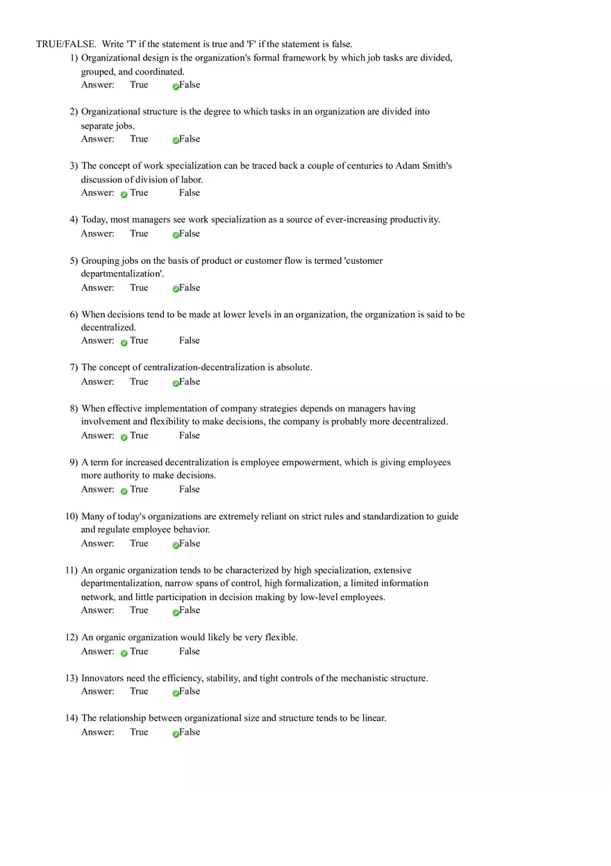Designing Organizational Structure and Controlling - Page 1