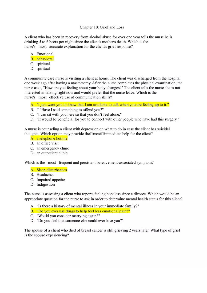 Chapter 10 Grief and Loss - Page 1