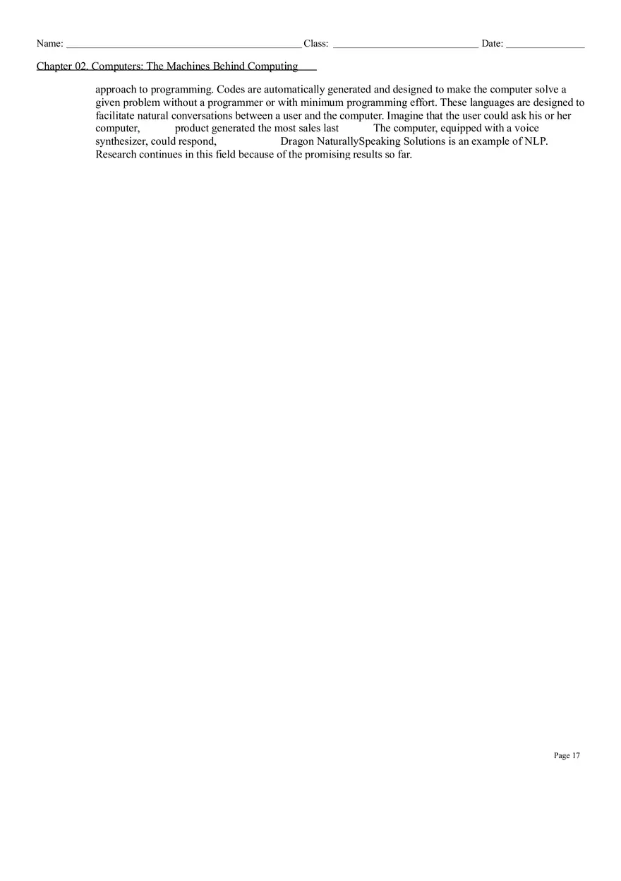 Computers The Machines Behind Computing Test Bank - Page 9