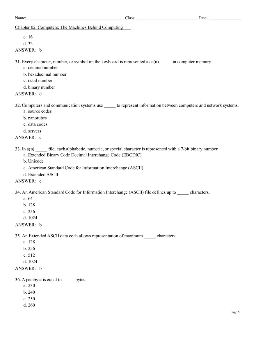 Computers The Machines Behind Computing Test Bank - Page 12