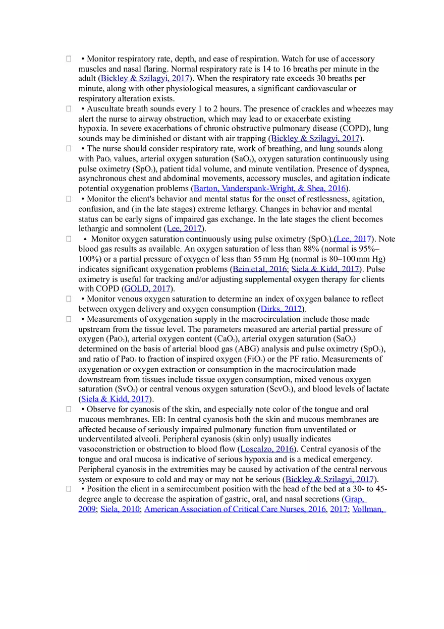 Nursing Interventions for Impaired Gas Exchange - Page 2