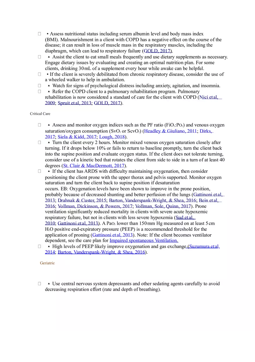 Nursing Interventions for Impaired Gas Exchange - Page 4