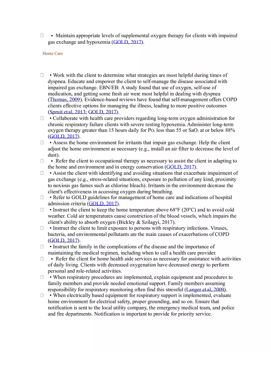 Nursing Interventions for Impaired Gas Exchange - Page 5