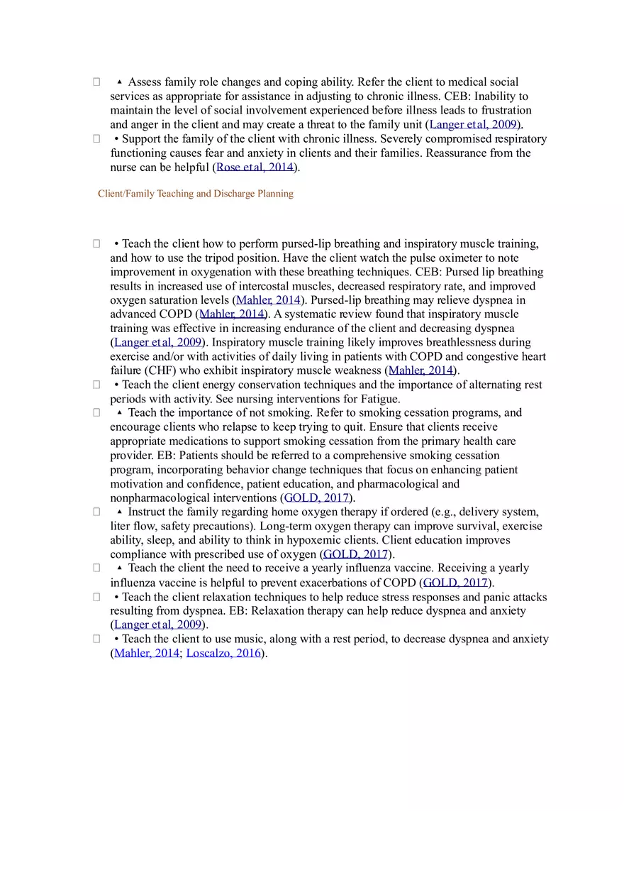 Nursing Interventions for Impaired Gas Exchange - Page 6