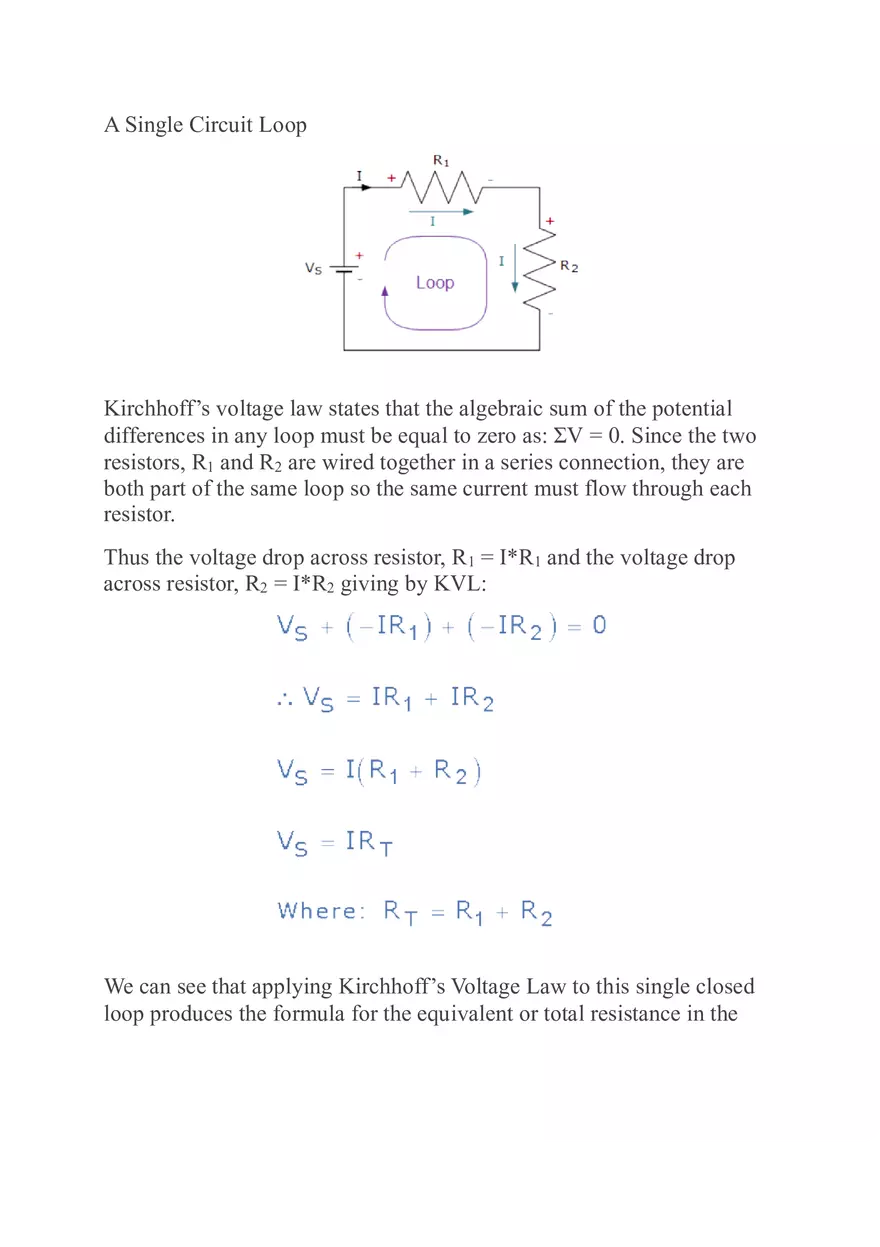 Kirchhoff’s Voltage Law - Page 9
