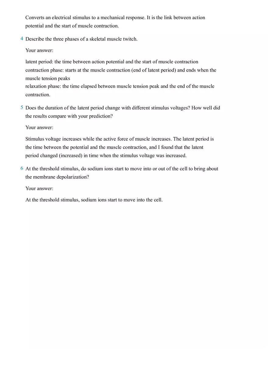 The Muscle Twitch and the Latent Period - Page 6