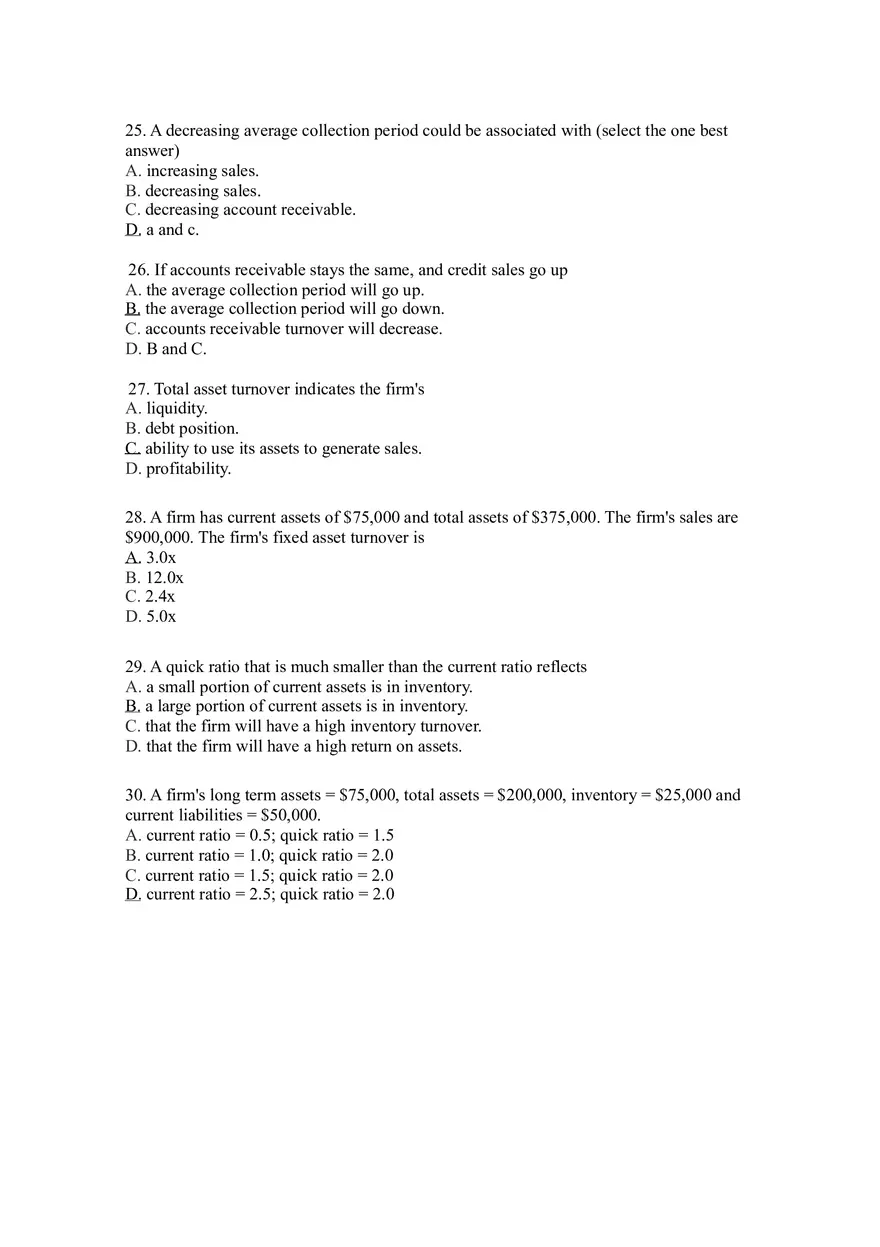 Practice Questions for Finance Chapter 3-4 - Page 13