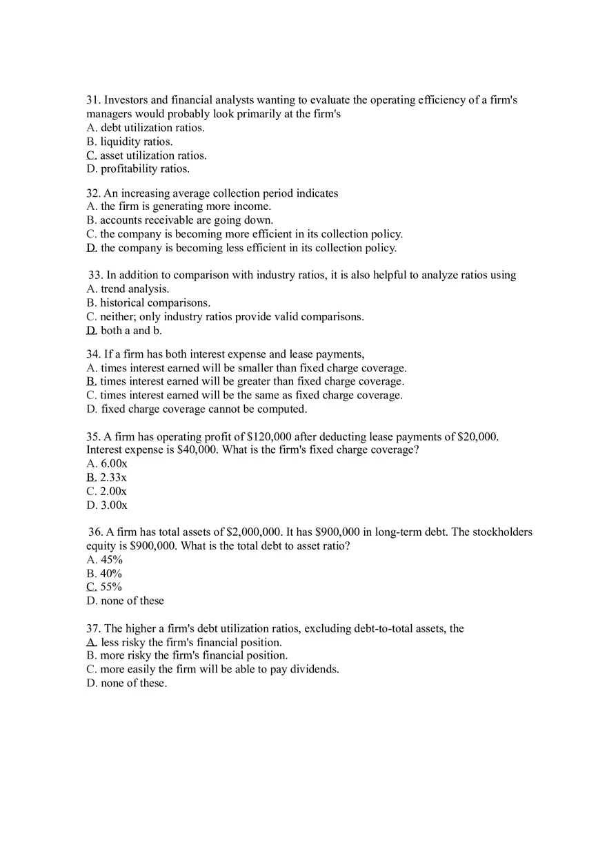Practice Questions for Finance Chapter 3-4 - Page 14
