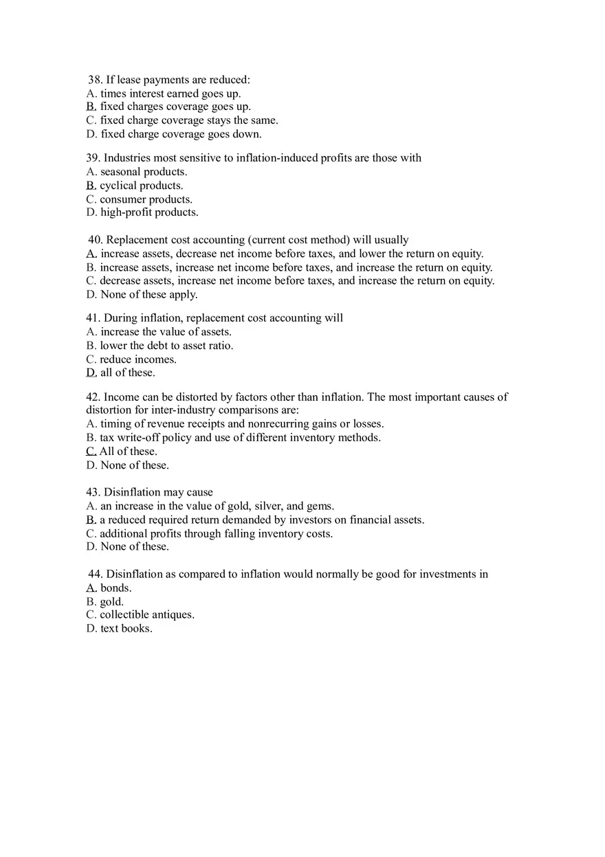 Practice Questions for Finance Chapter 3-4 - Page 15
