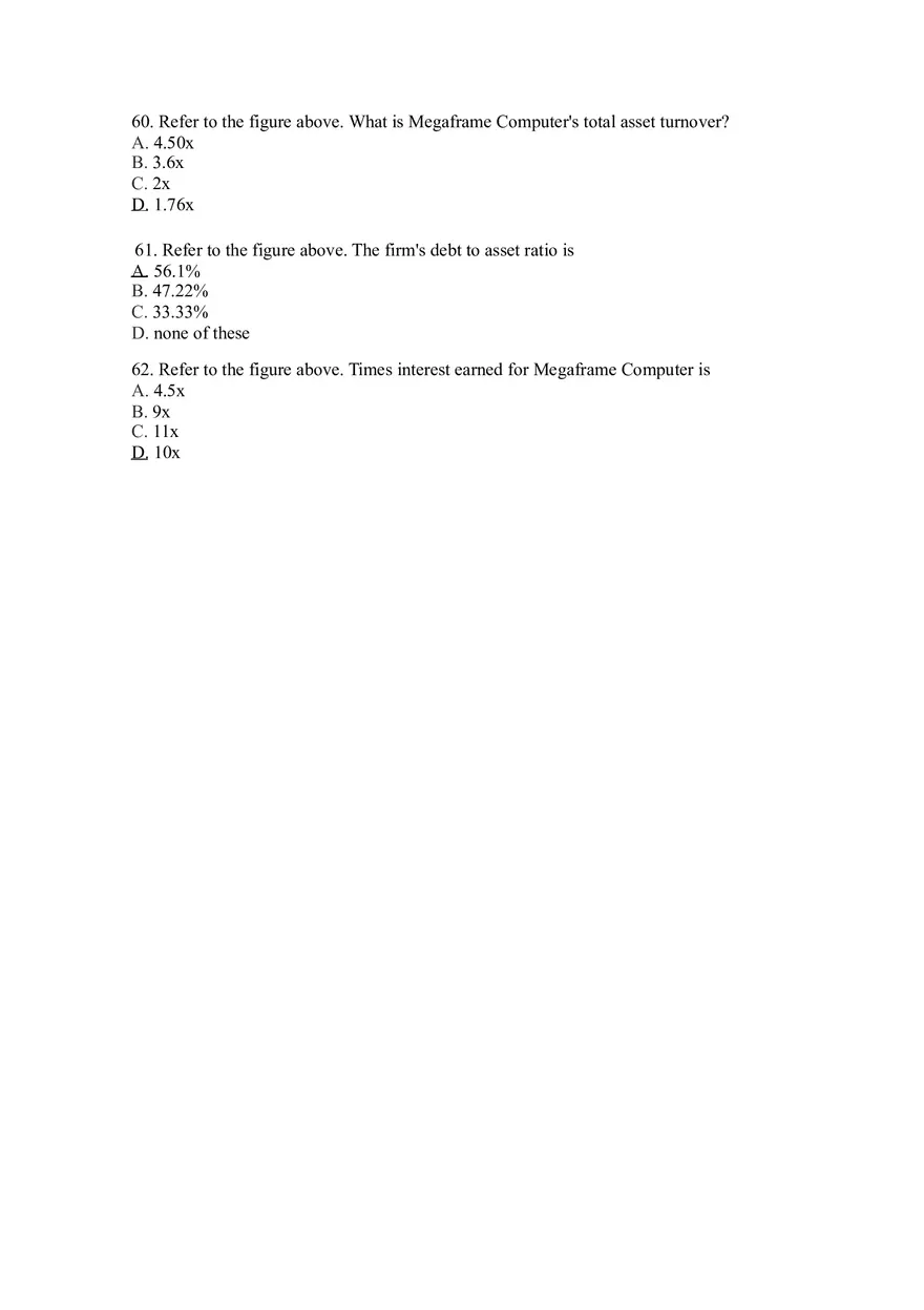 Practice Questions for Finance Chapter 3-4 - Page 19