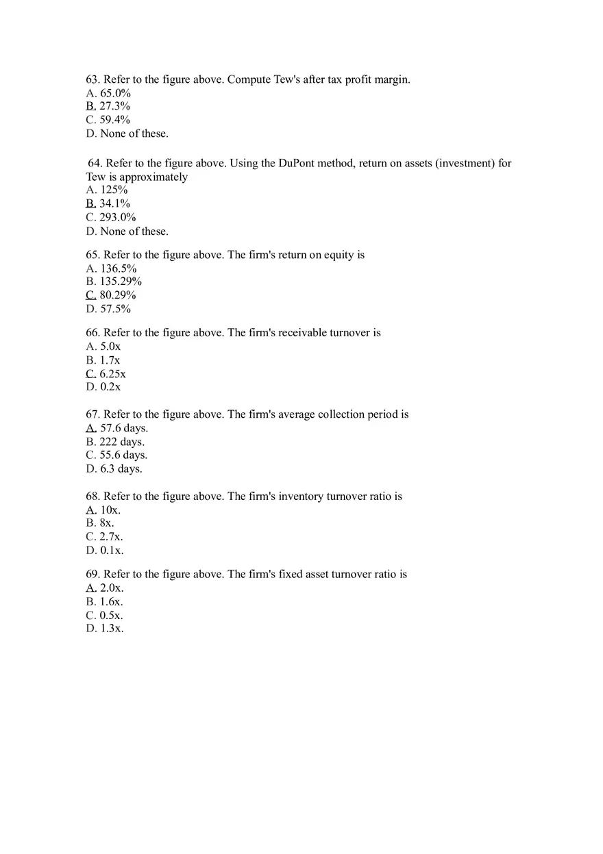Practice Questions for Finance Chapter 3-4 - Page 4
