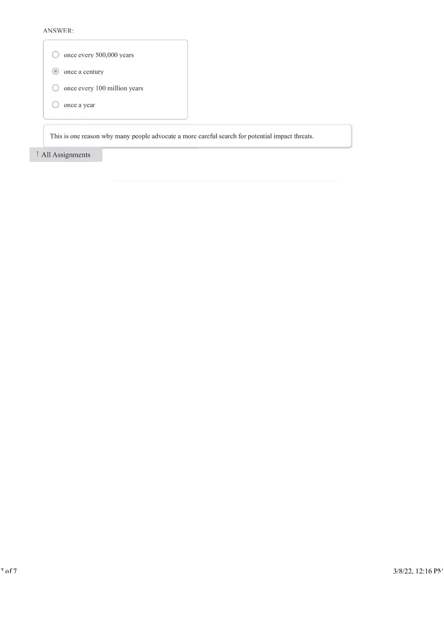 Asteroids and Comets Answers - Page 7
