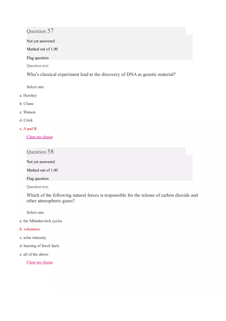 Quiz Unit 9 Introduction to Biology Part 3 - Page 9