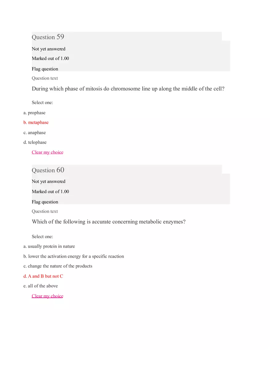 Quiz Unit 9 Introduction to Biology Part 3 - Page 10