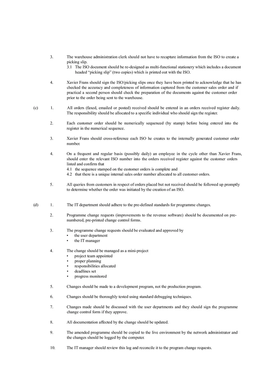 Controls Over Master File Amendments Solution - Page 2